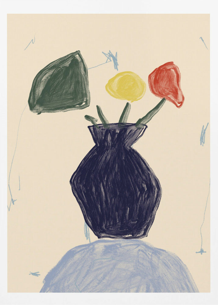 Vivid Vase Blooms | Poster
