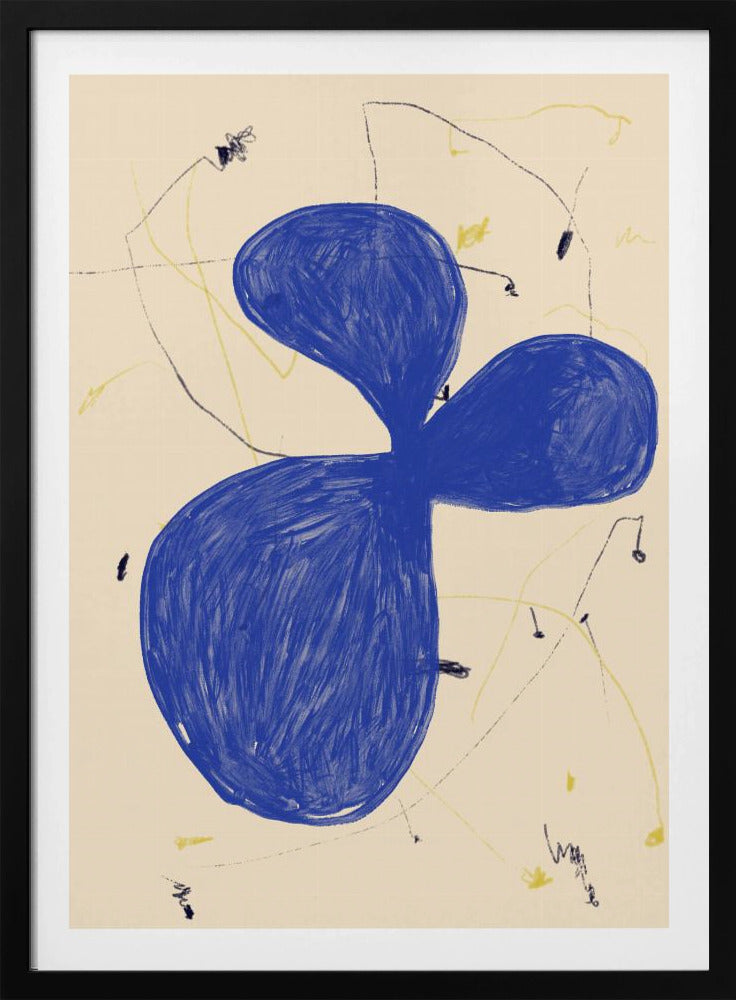 Blue Abstract Flow | Poster