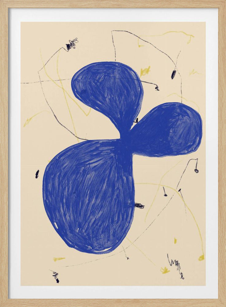 Blue Abstract Flow | Poster