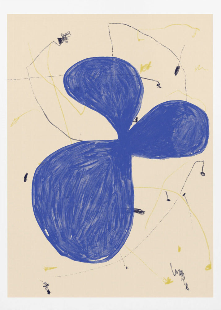 Blue Abstract Flow | Poster