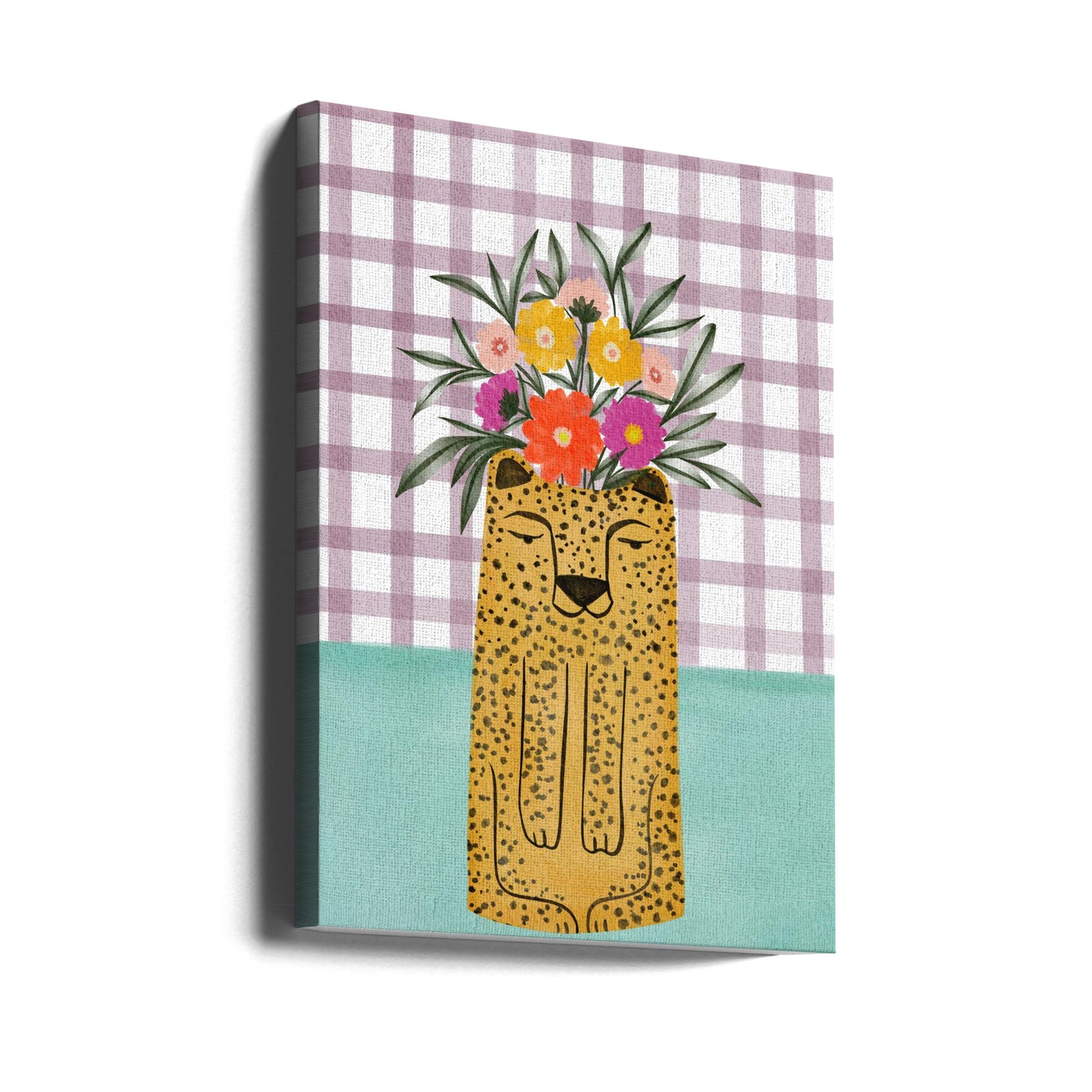 Leopard and florals | Canvas