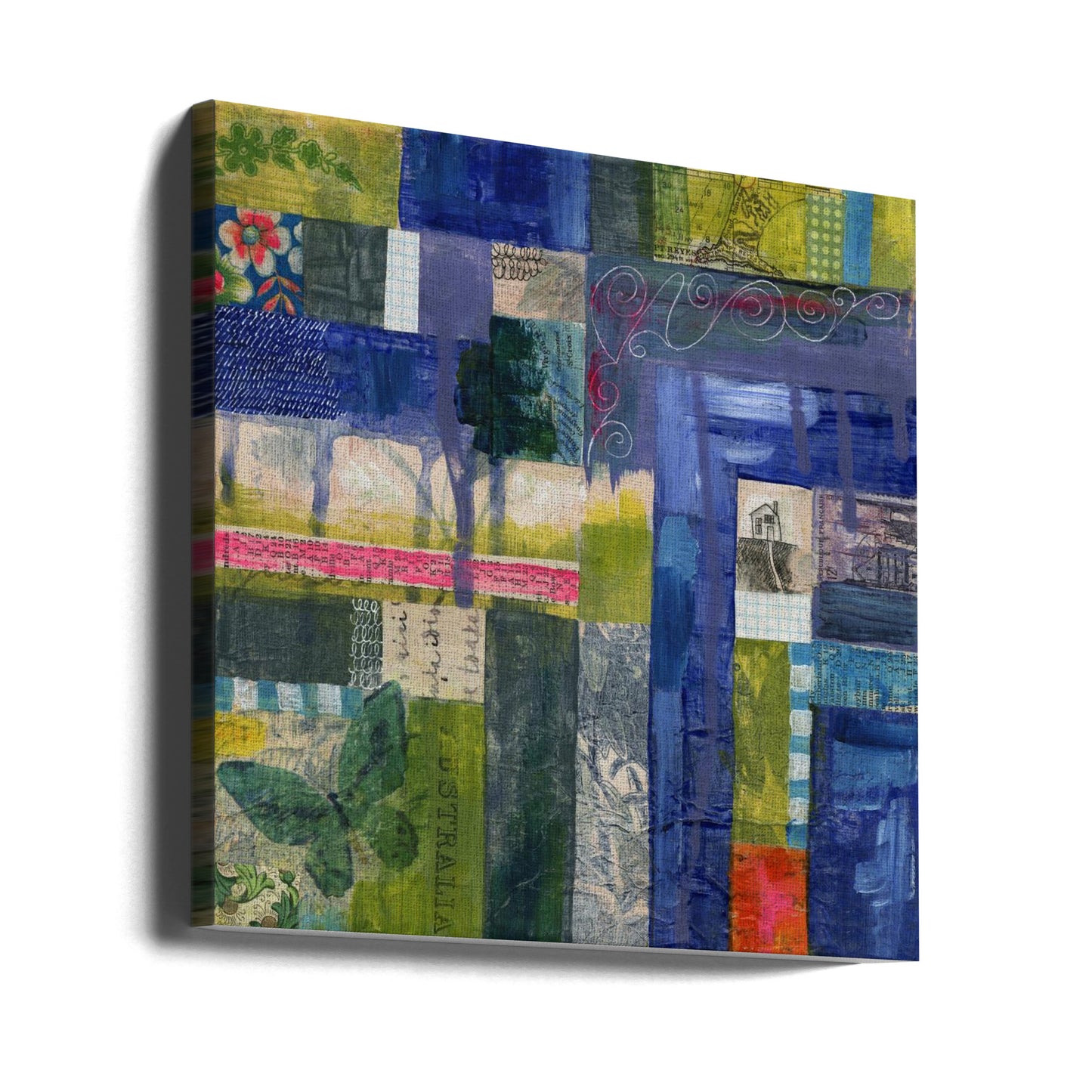 Vibrant Mosaic Tapestry | Canvas
