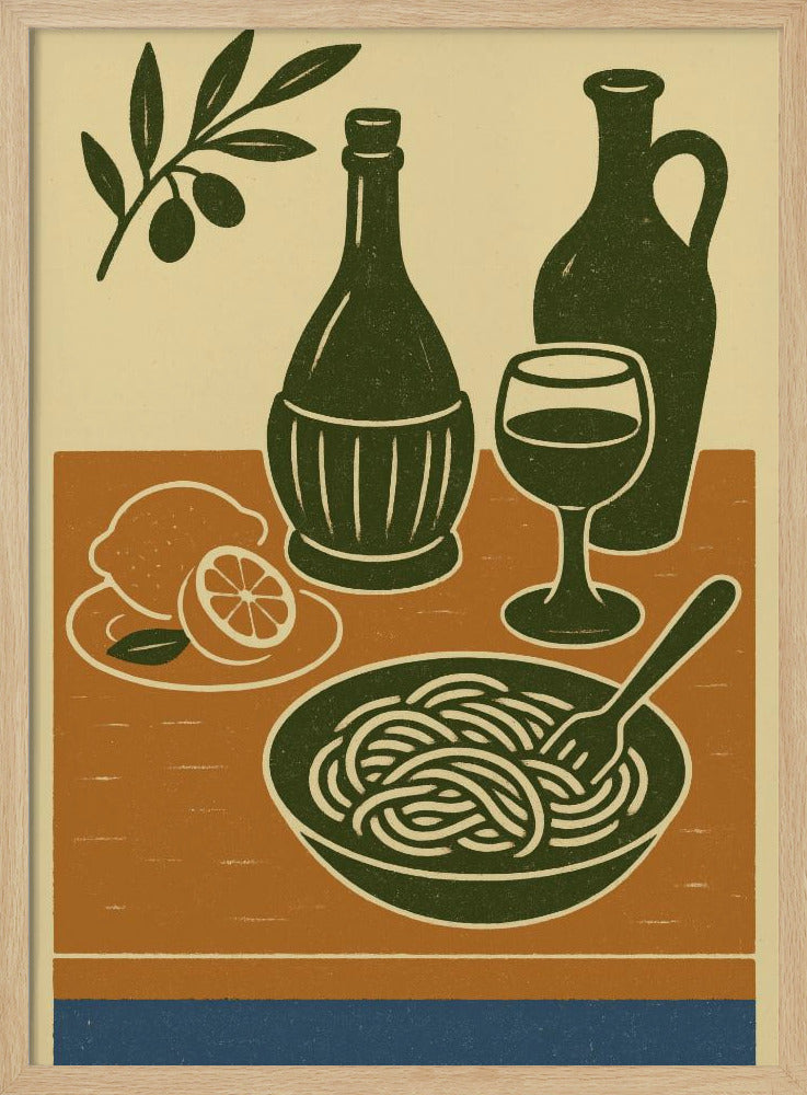 Italian Feast Scene | Poster