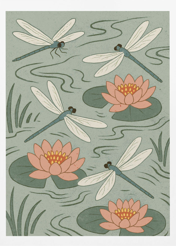 Waterlillydragonfly | Poster