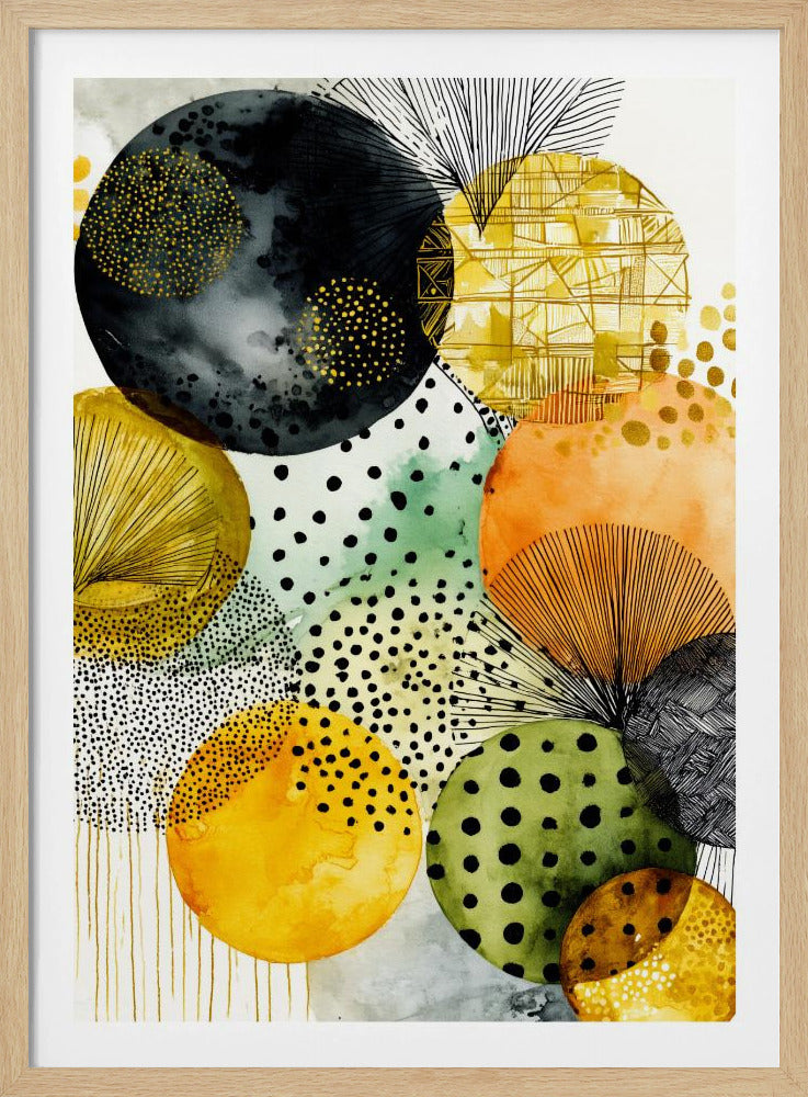 Composition with Overlapping Circles | Poster