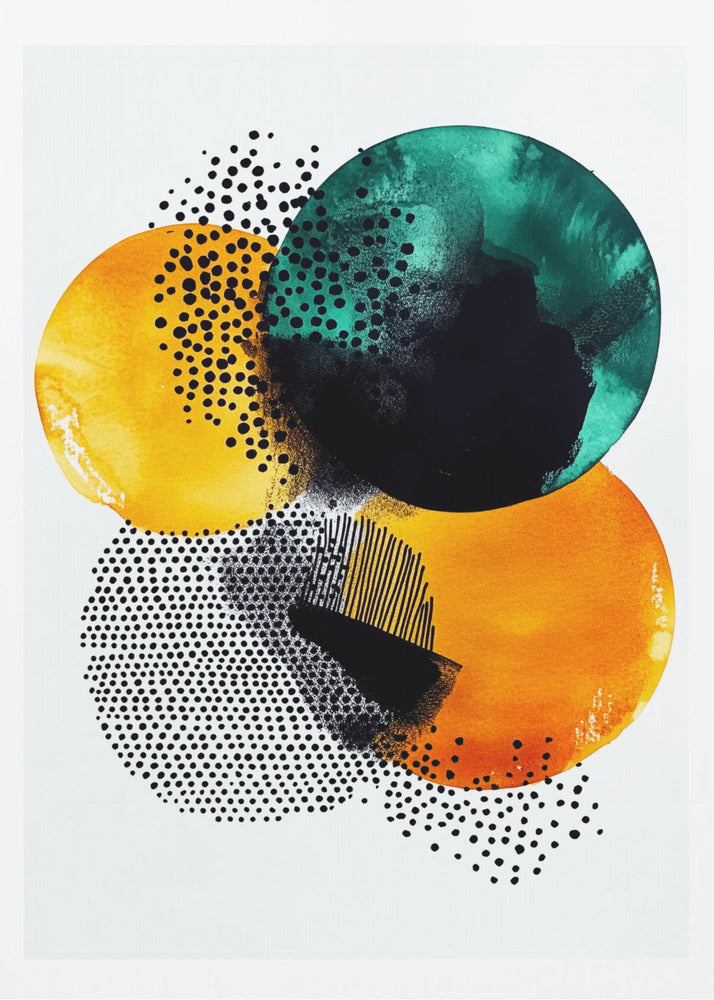 Composition avec cercles superposés | Affiches