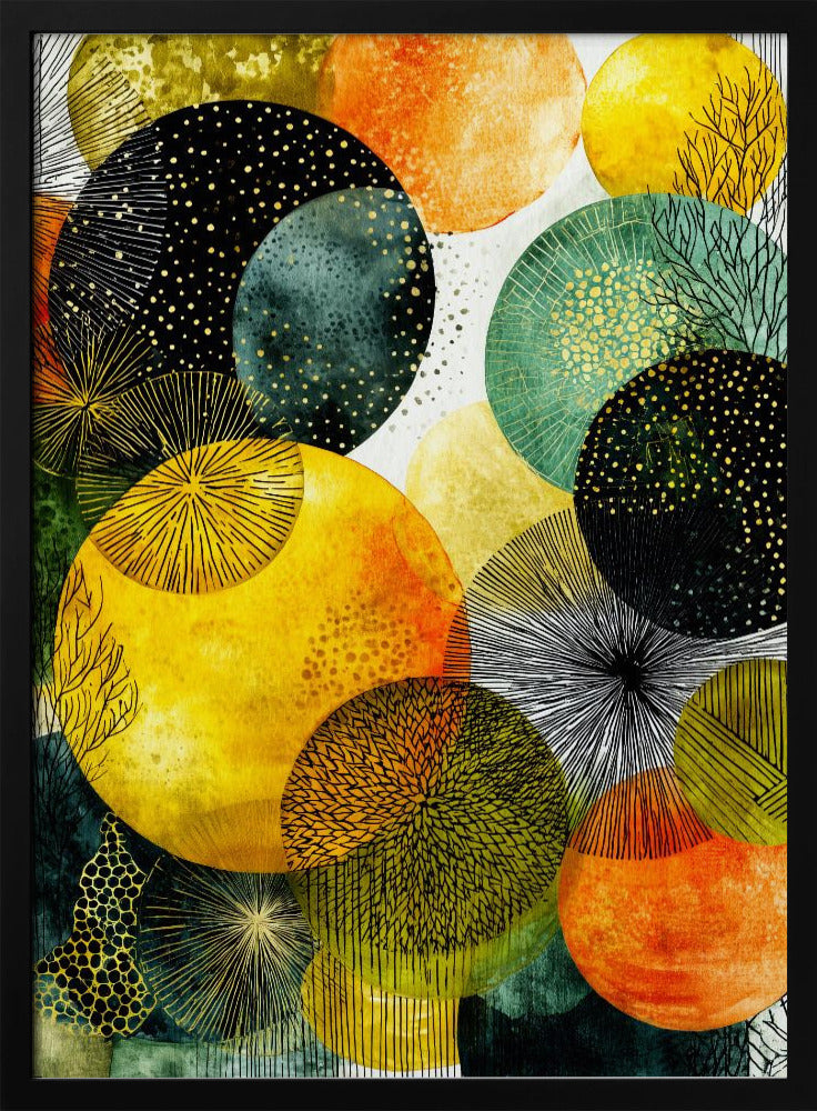 Composition with Overlapping Circles | Poster