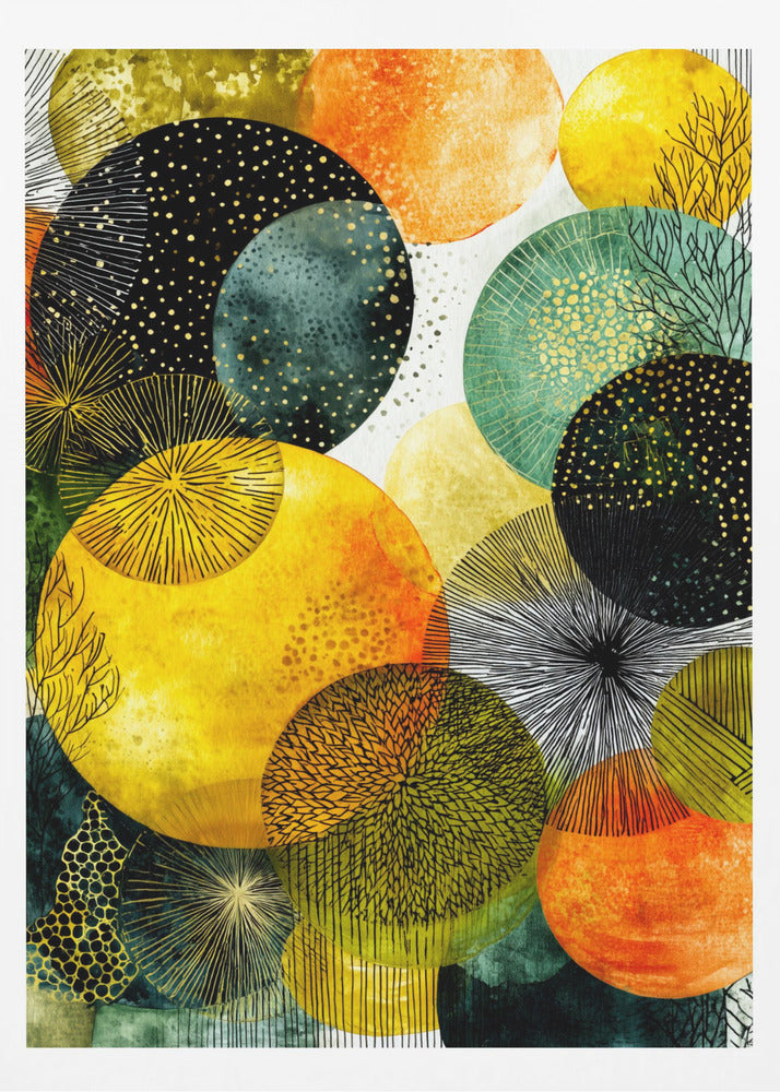 Composition with Overlapping Circles | Poster