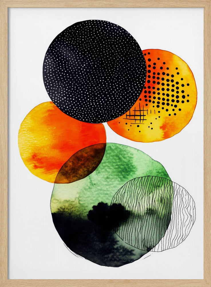Composition with Overlapping Circles | Poster