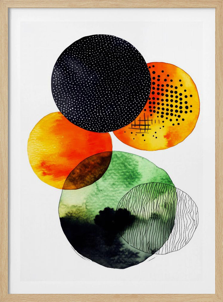 Composition with Overlapping Circles | Poster