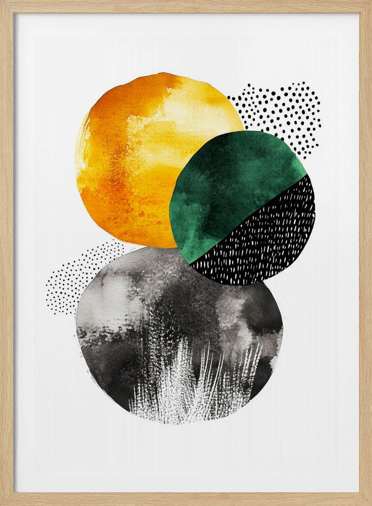 Composition with Overlapping Circles | Poster