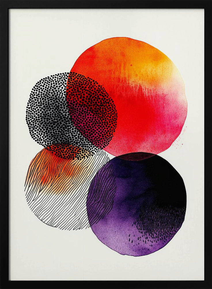 Composition with Overlapping Circles | Poster