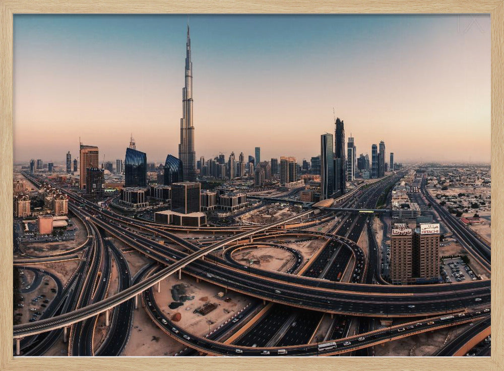 Panorama dello skyline di Dubai | Poster - Stampe d’Arte