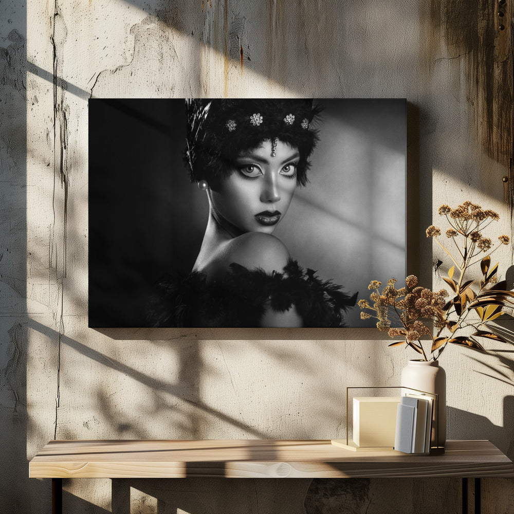 Anita i svart | Canvas