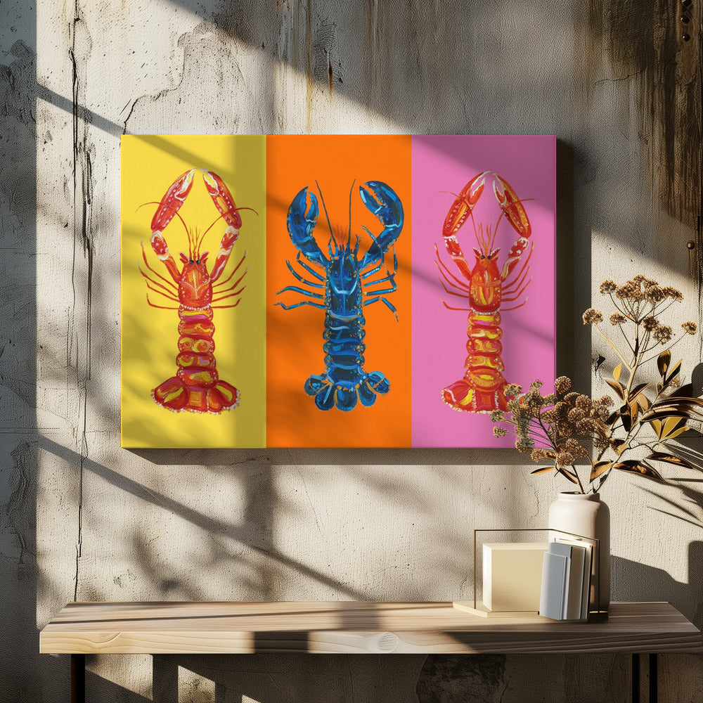 Lobster Langoustines Pop Art 3 | Lærredsbilleder