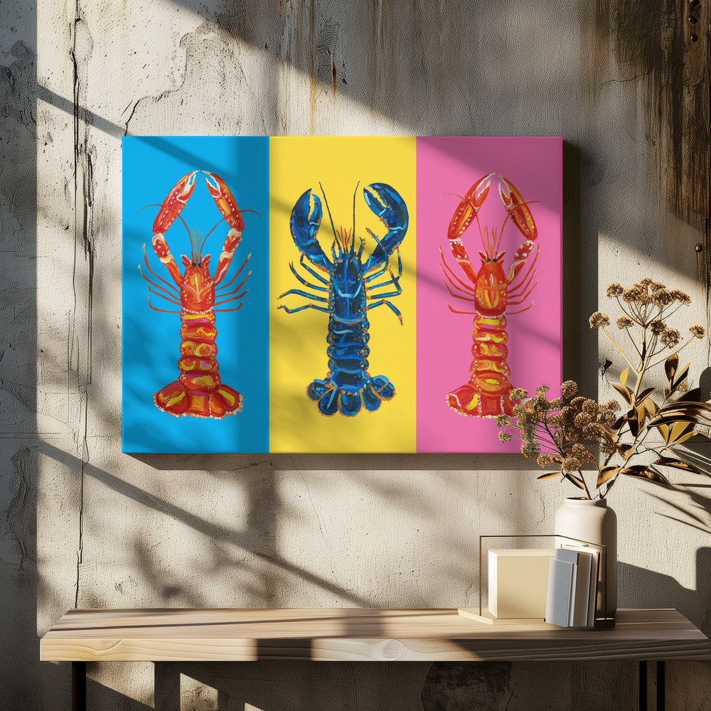 Lobster Langoustines Pop Art | Lærredsbilleder