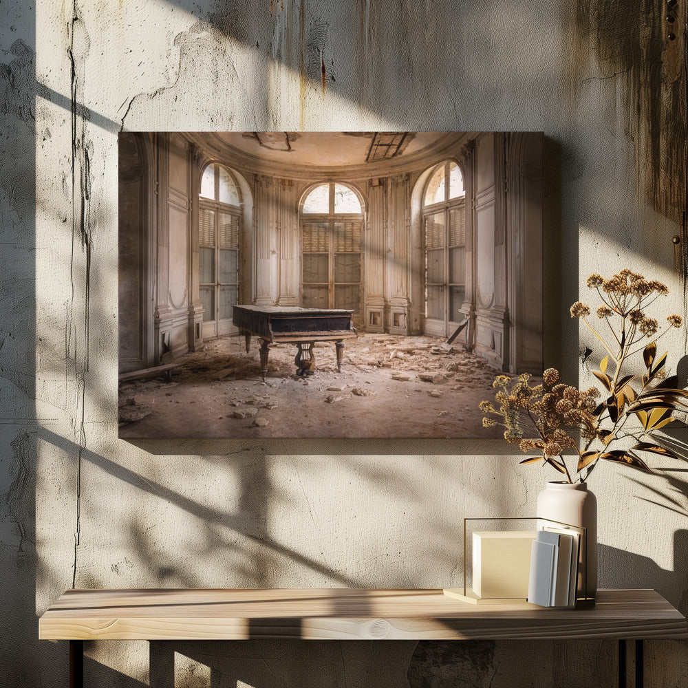 Pianoforte in decadimento | Stampe su Tela