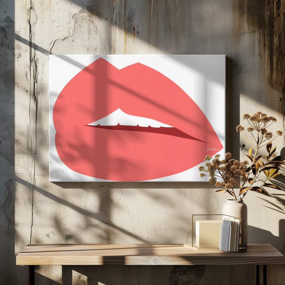 Labbra rosse | Stampe su Tela