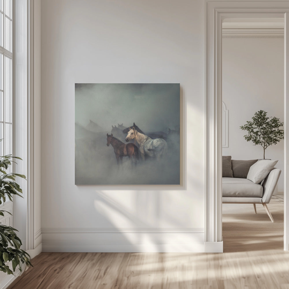 Die verlorenen Pferde | Leinwand-Bilder