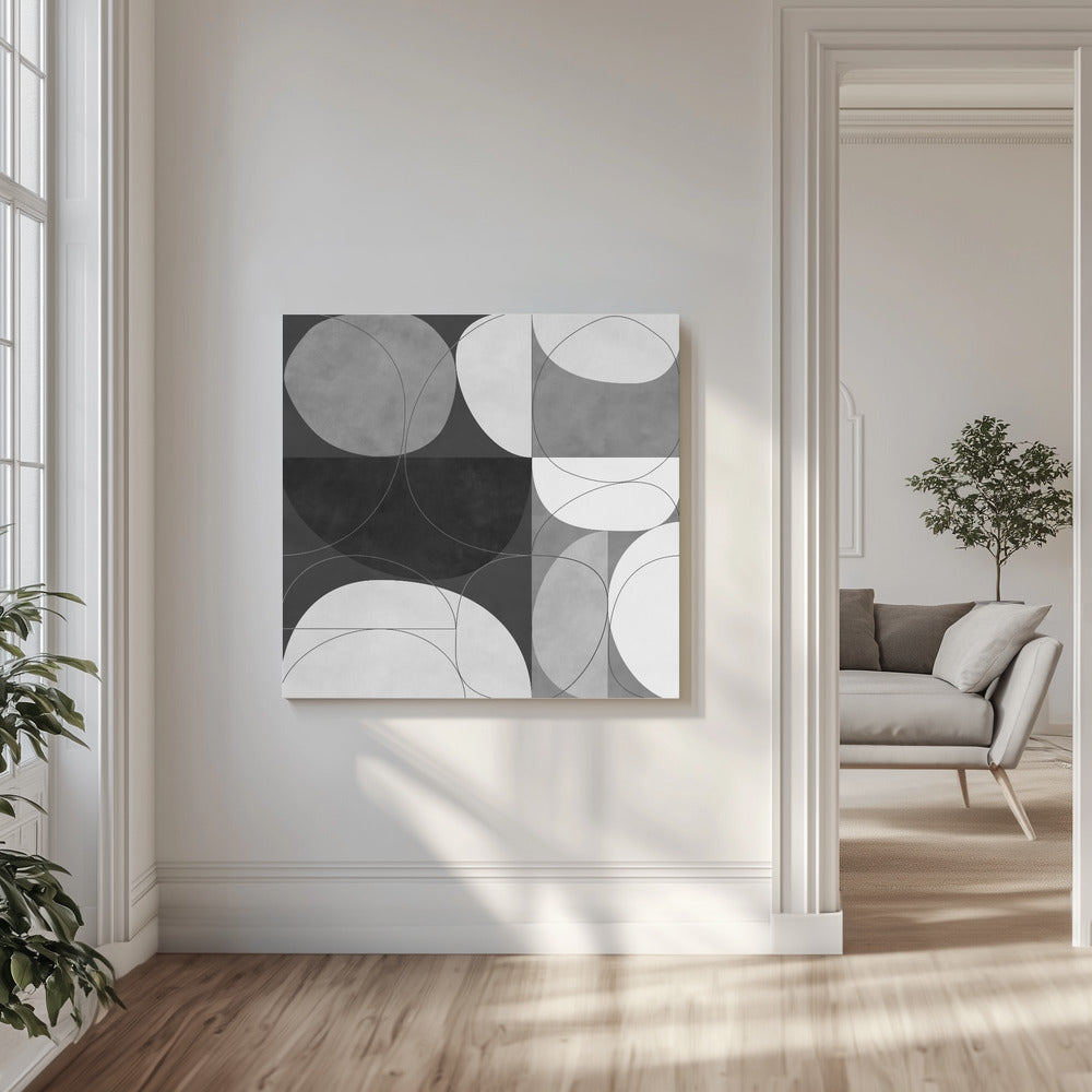 Shapesbw3 Kopie | Leinwand