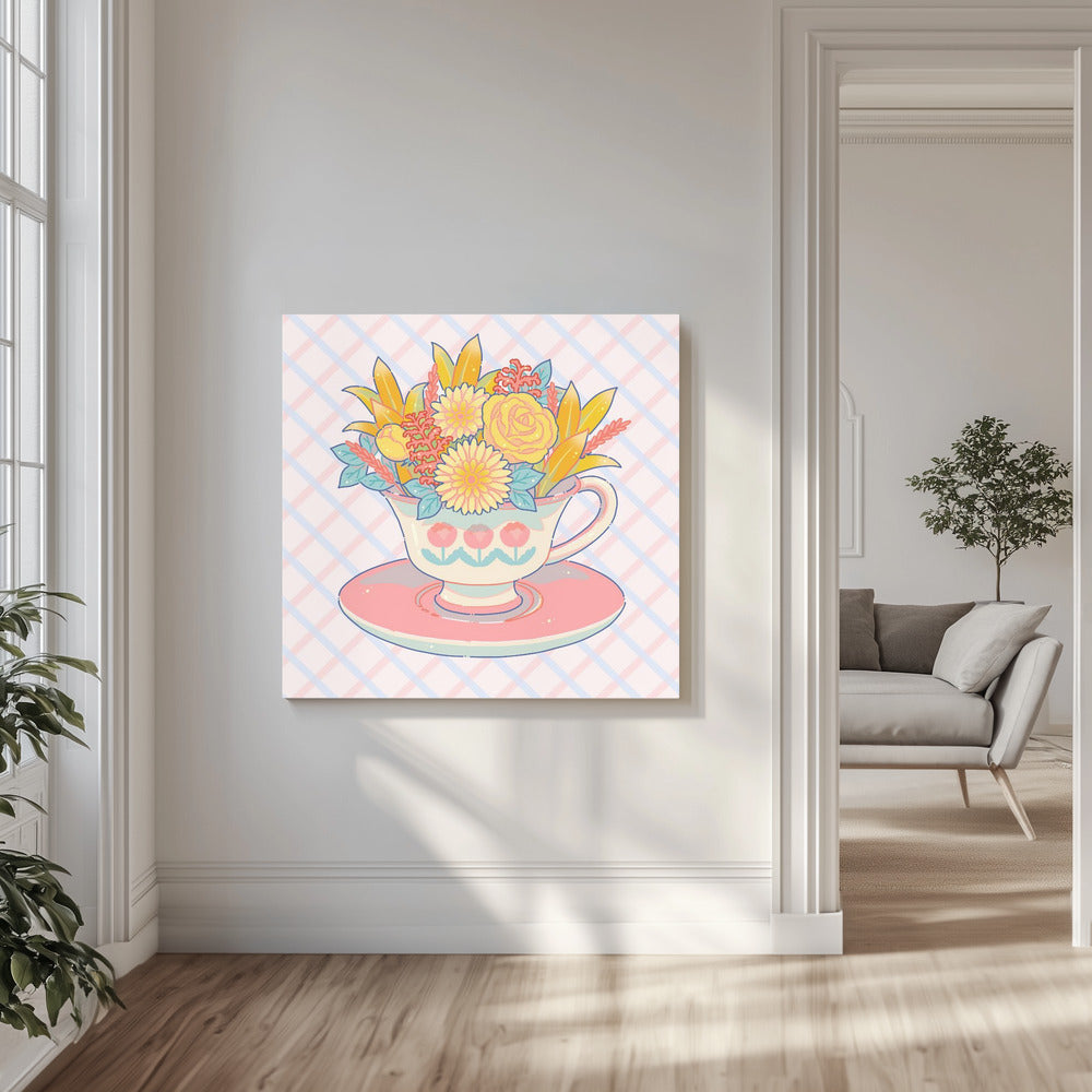 Flower Teacup | Canvas