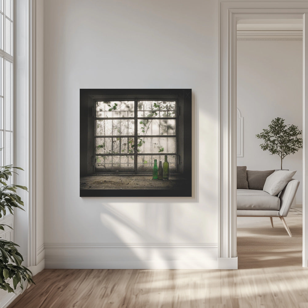 Stillleben mit Glasflasche | Leinwand-Bilder