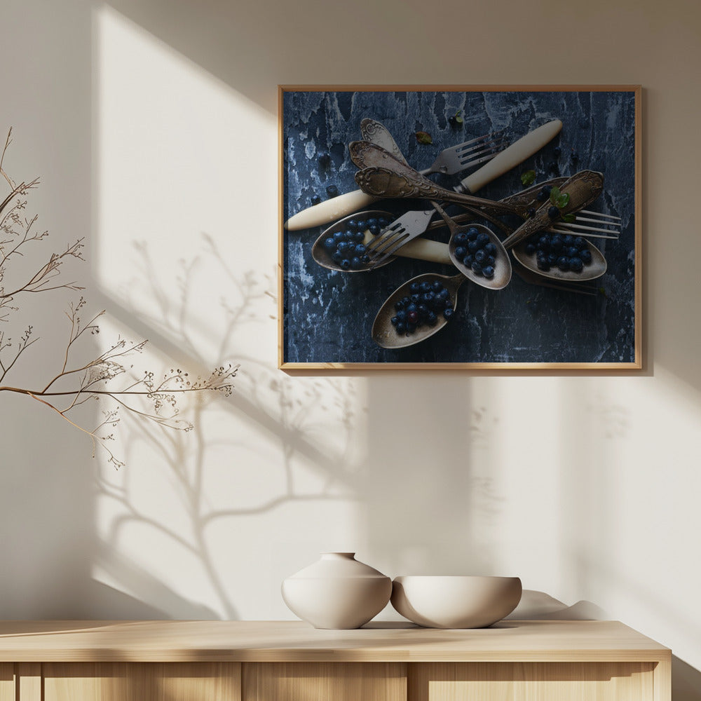 Spoons & Blueberries | Poster