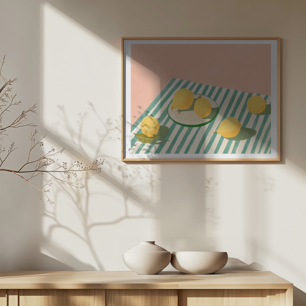 Citroner och ränder | Poster