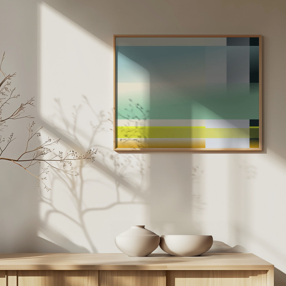 mellow anticipation modern bauhaus geomtric mellow anticipation modern bauhaus geomtric horizontal format | Poster