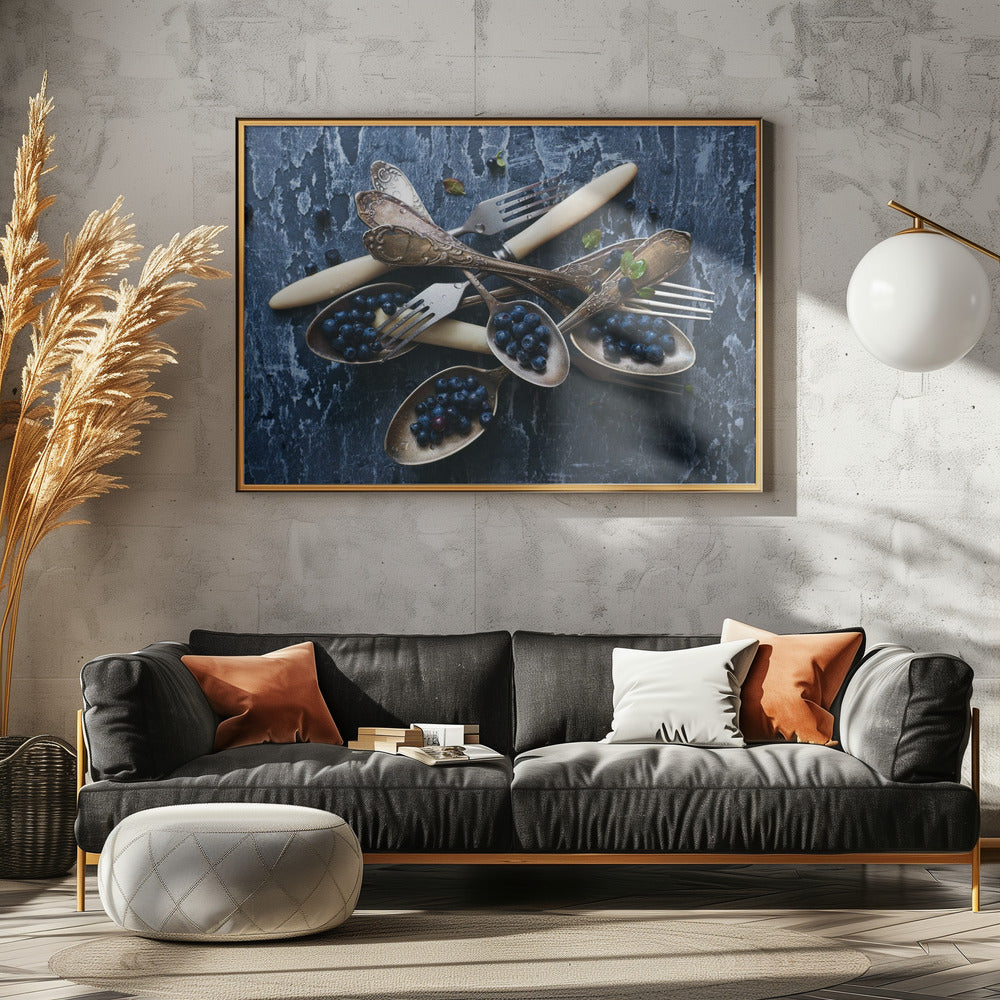 Spoons & Blueberries | Poster