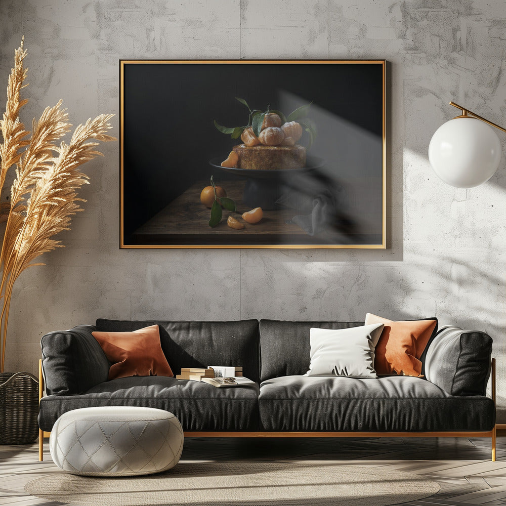 Polenta cake with sweet mandarines | Poster