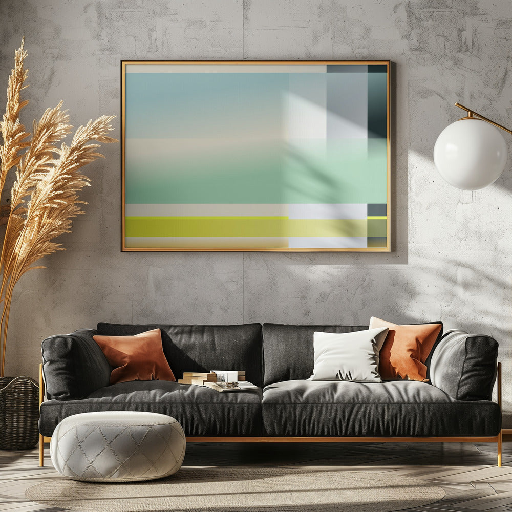 mellow anticipation modern bauhaus geomtric mellow anticipation modern bauhaus geomtric horizontal format | Poster