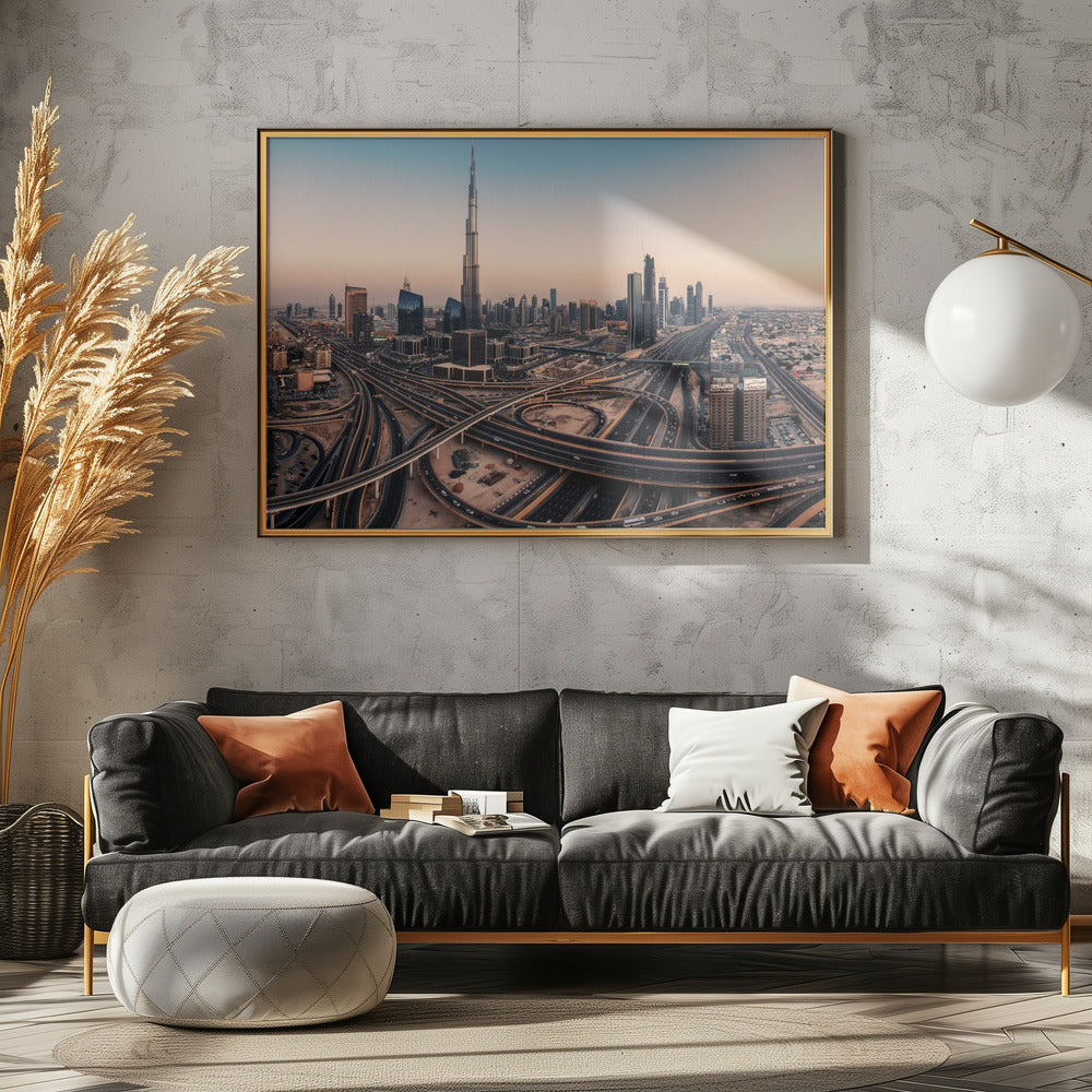 Panorama dello skyline di Dubai | Poster - Stampe d’Arte