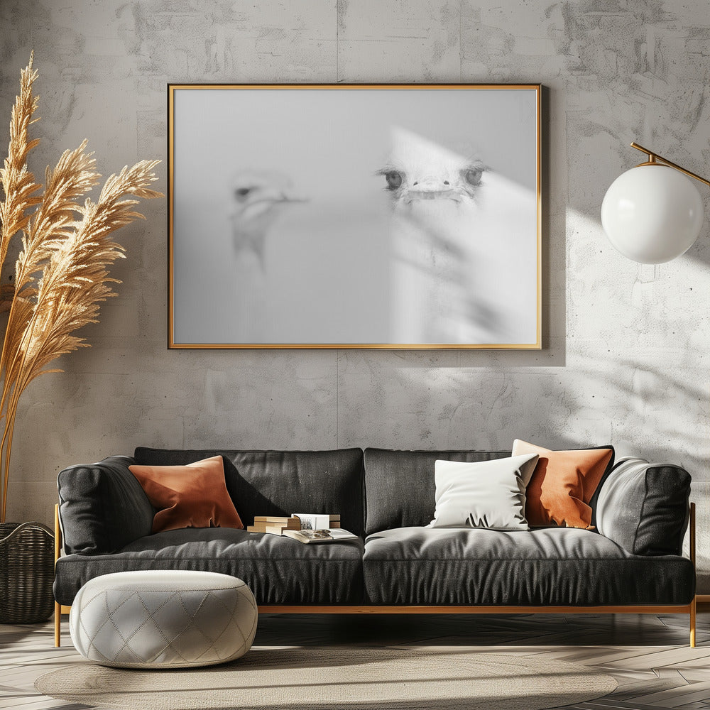 Lustiger Strauß | Poster - Kunstdruck
