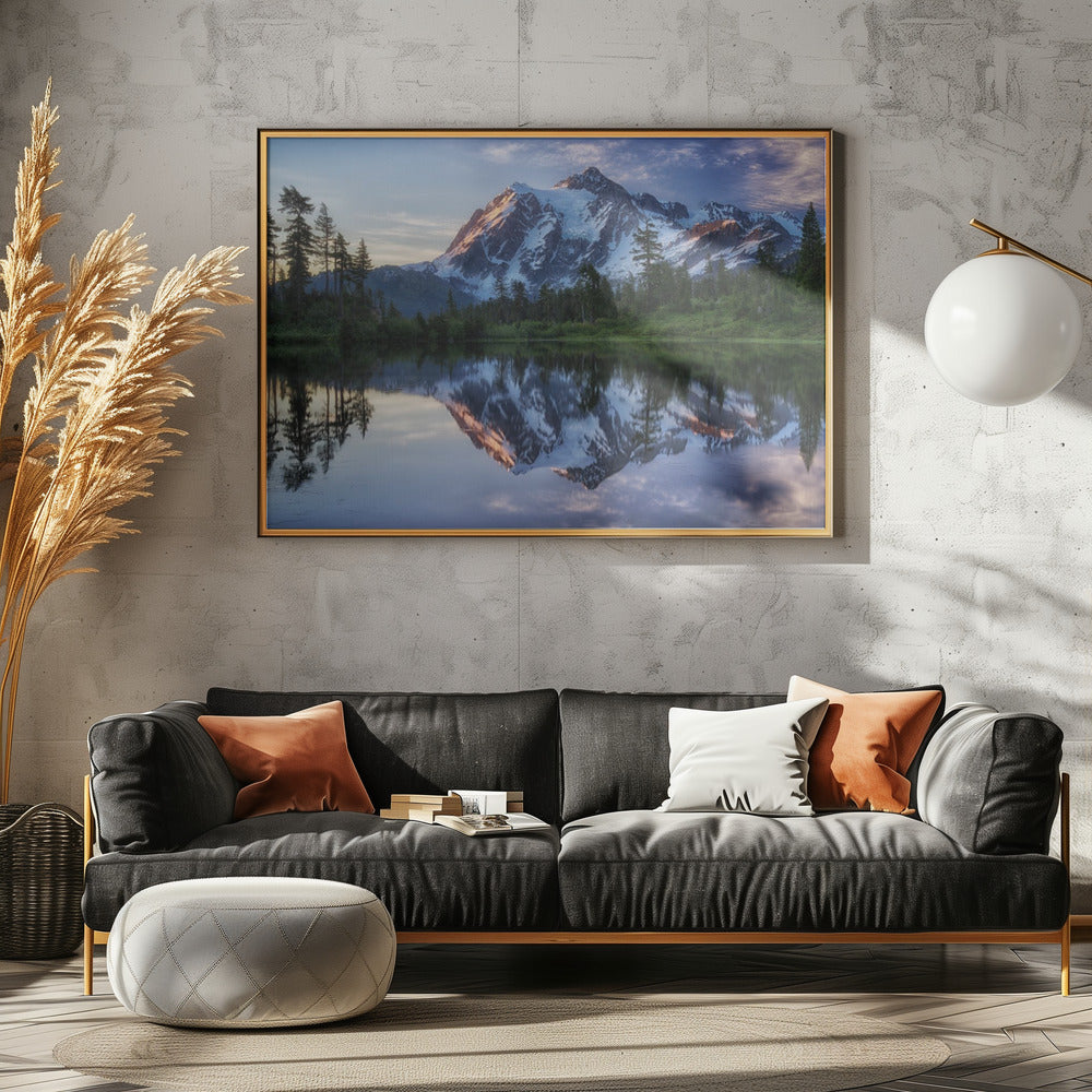 Lever de soleil sur le mont Shuksan | Posters - Affiche Artistique