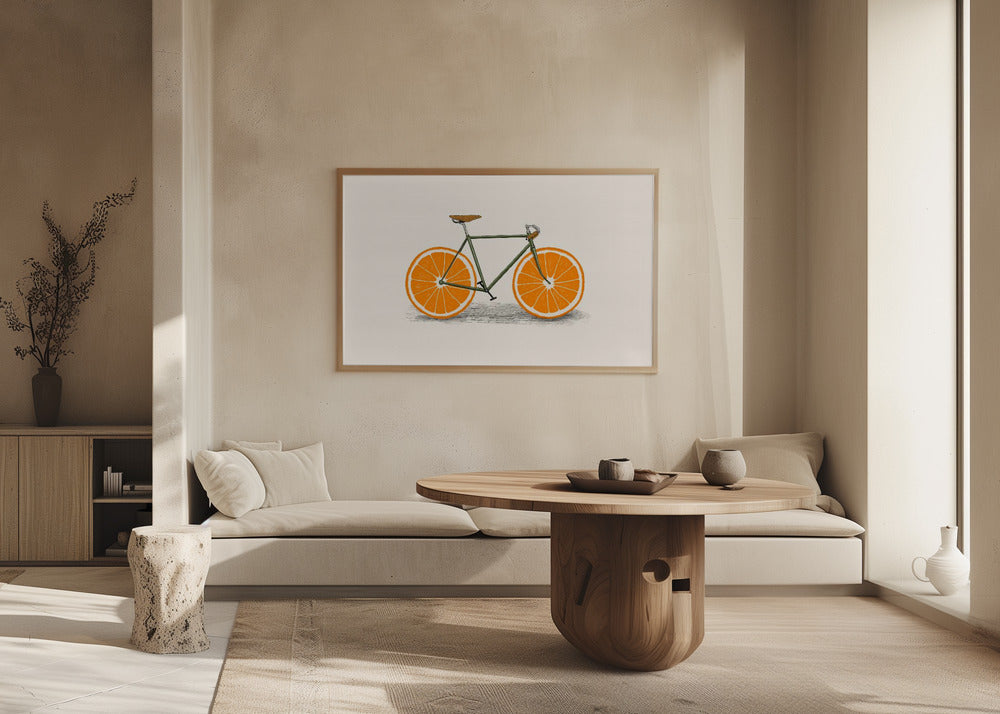 Oranssit pyörät | Julisteet - Taidevedokset