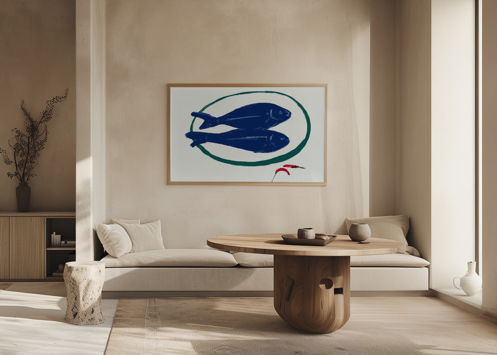 Blauer Fisch und Gewürze | Poster