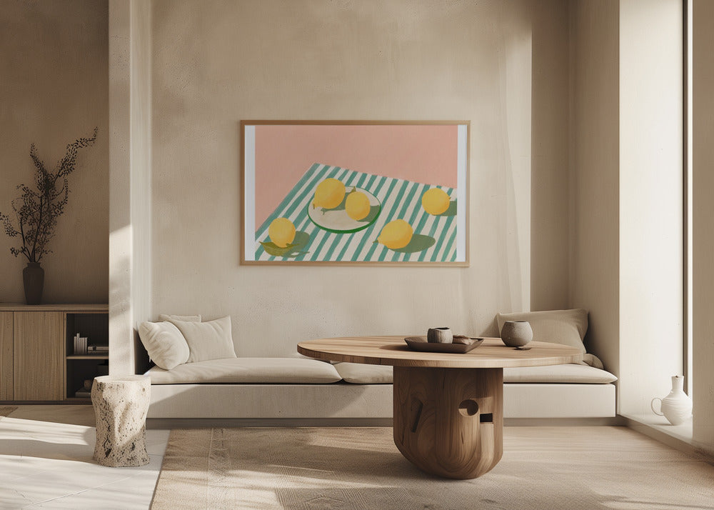 Citroner och ränder | Poster
