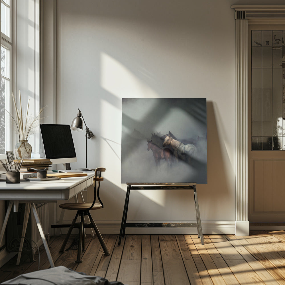 Die verlorenen Pferde | Leinwand-Bilder