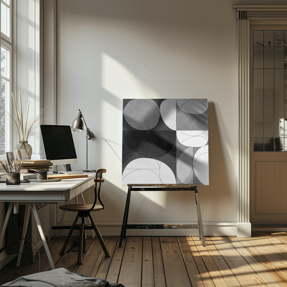 Shapesbw3 Kopie | Leinwand