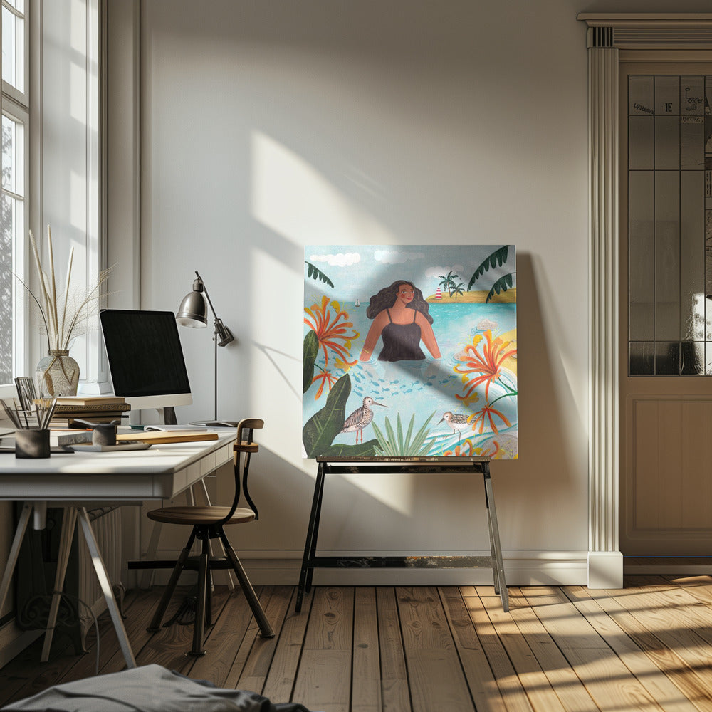 Promenade en mer | Toile