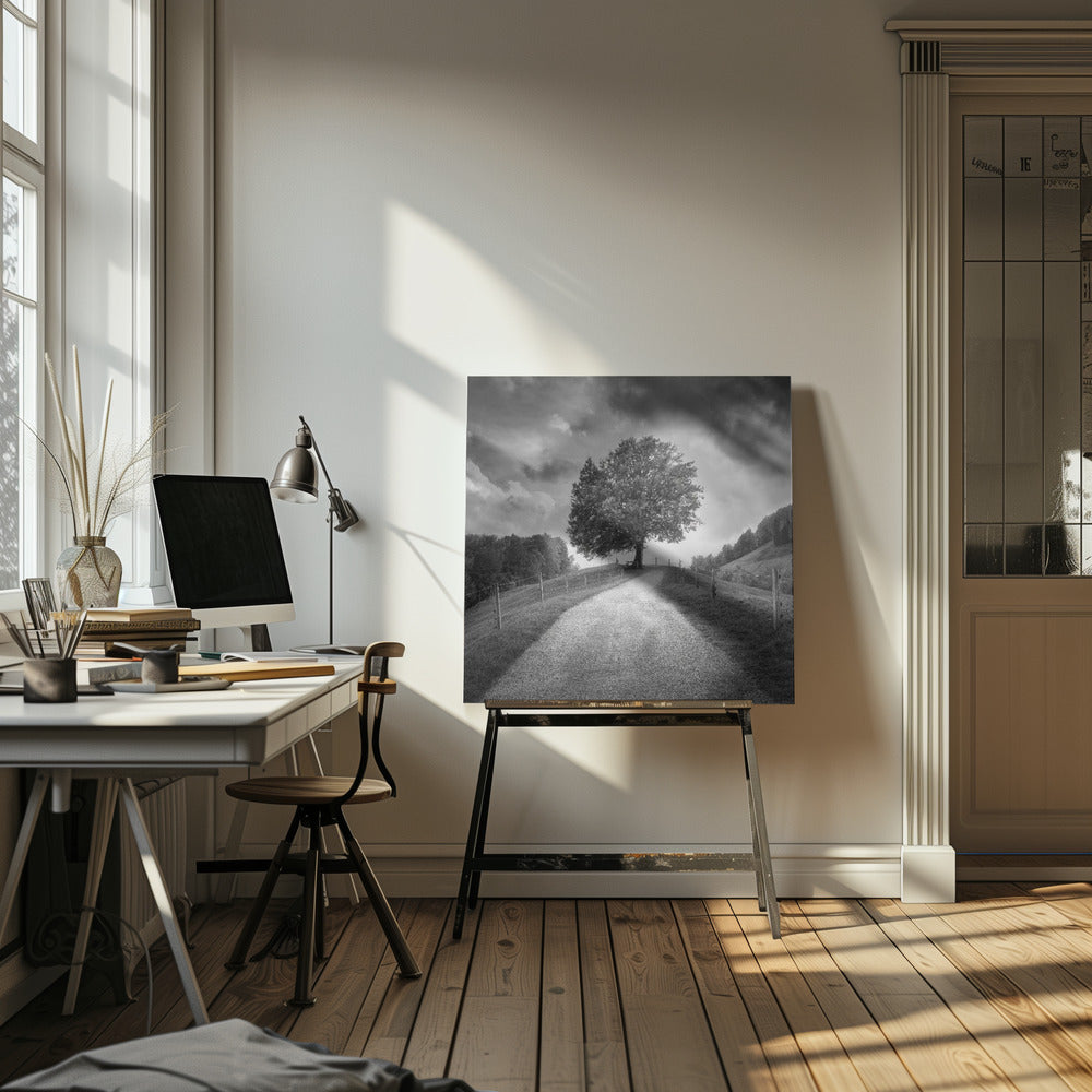 Sous un ciel noir | Toile