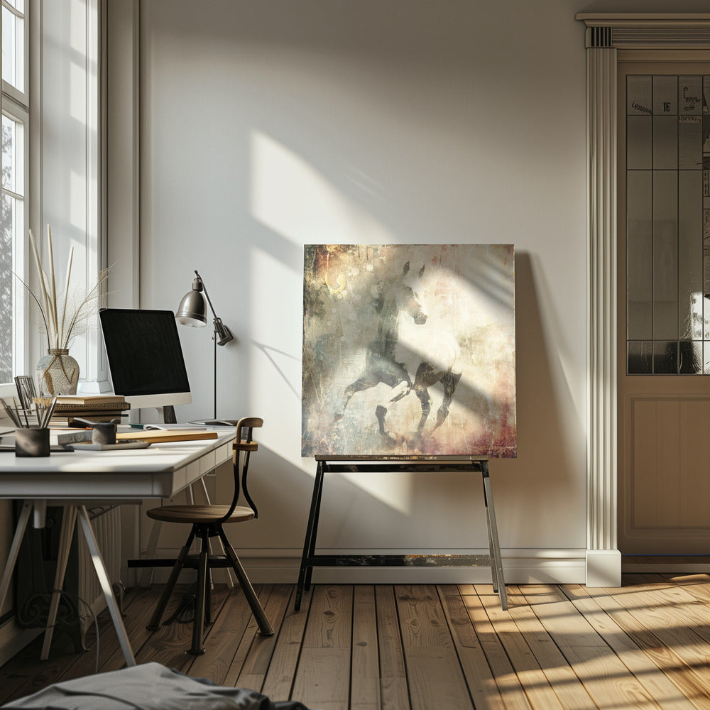 Horse Vintage Art Illustration 07 | Canvas