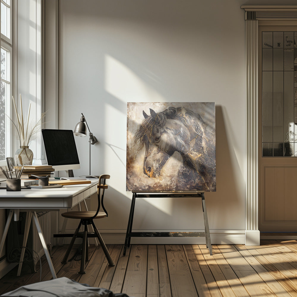 Horse Vintage Art Illustration 11 | Canvas