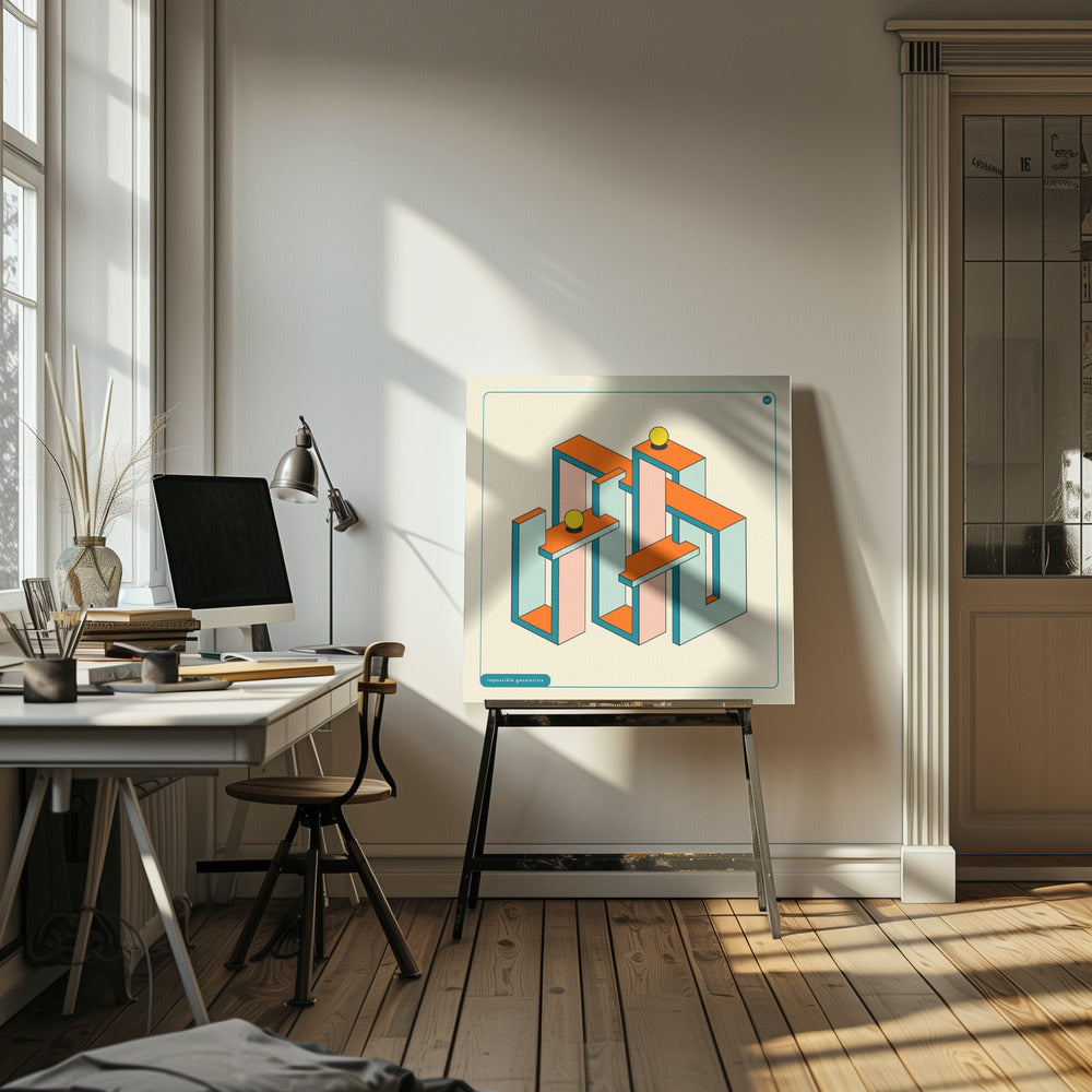 Géométrie impossible 30 | Toile