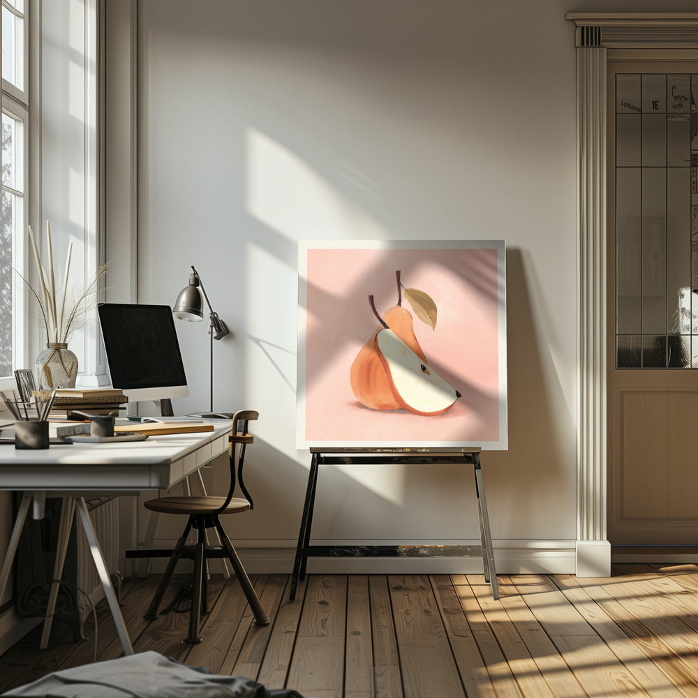 Poire stylisée | Toile