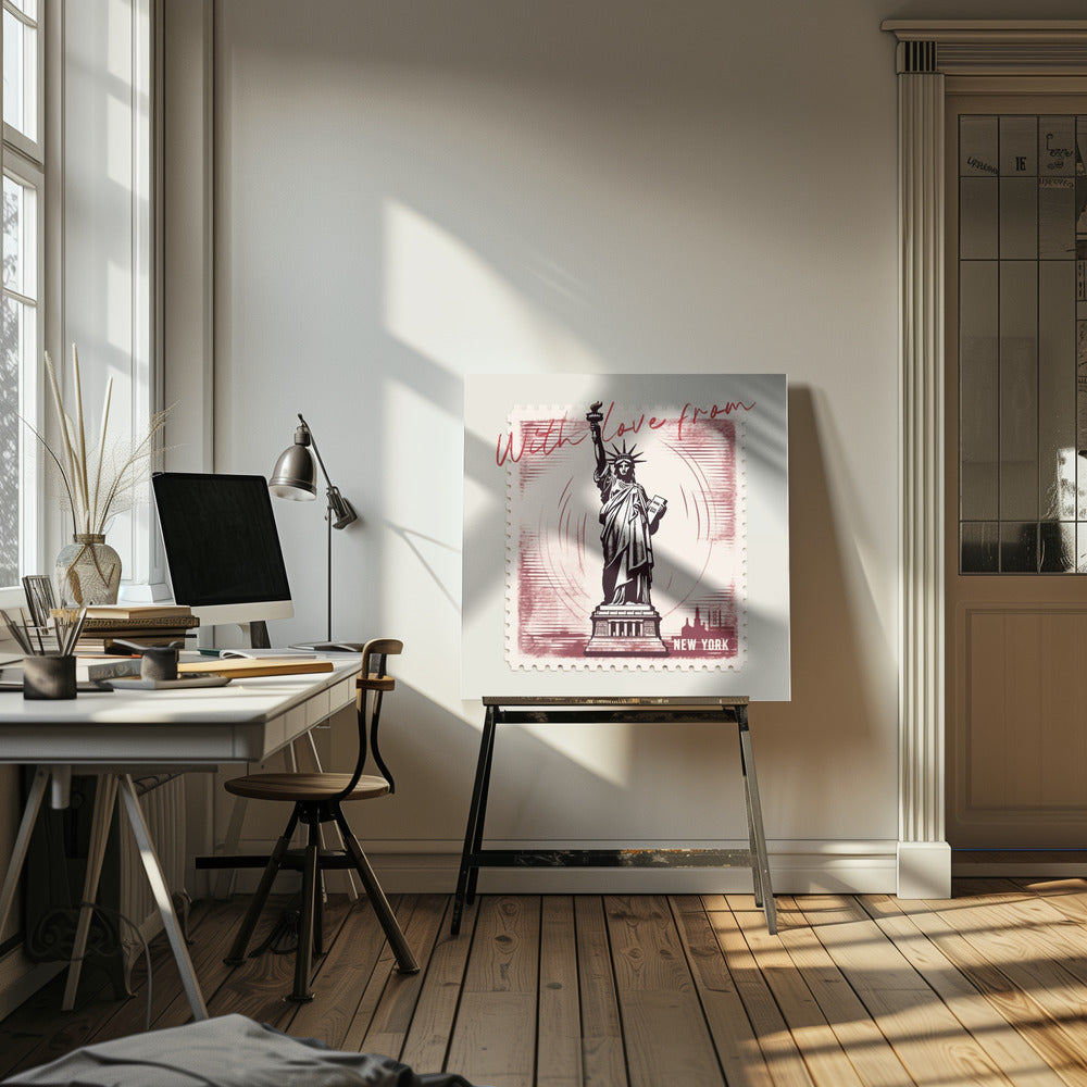 Avec amour de New York | Toile