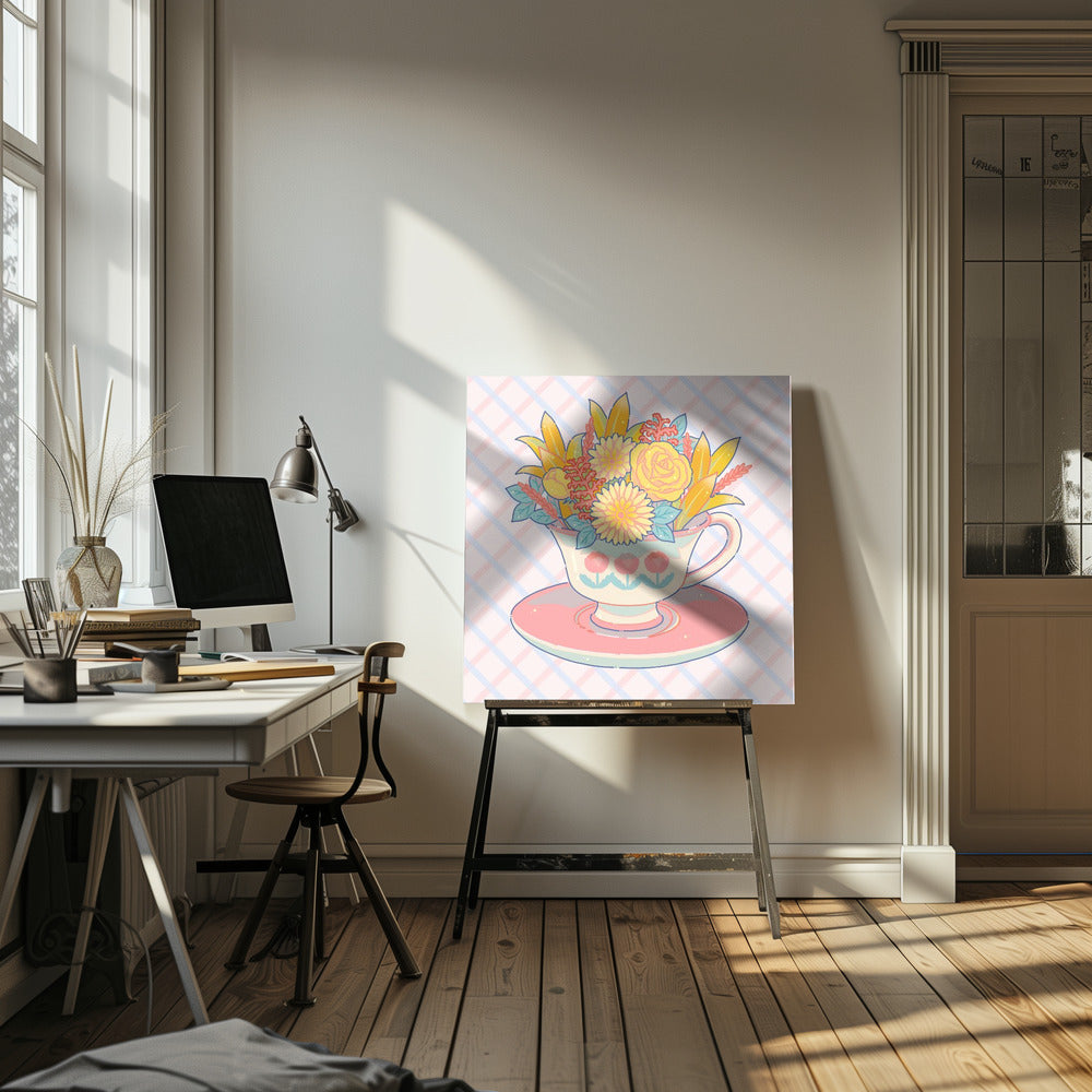 Flower Teacup | Canvas