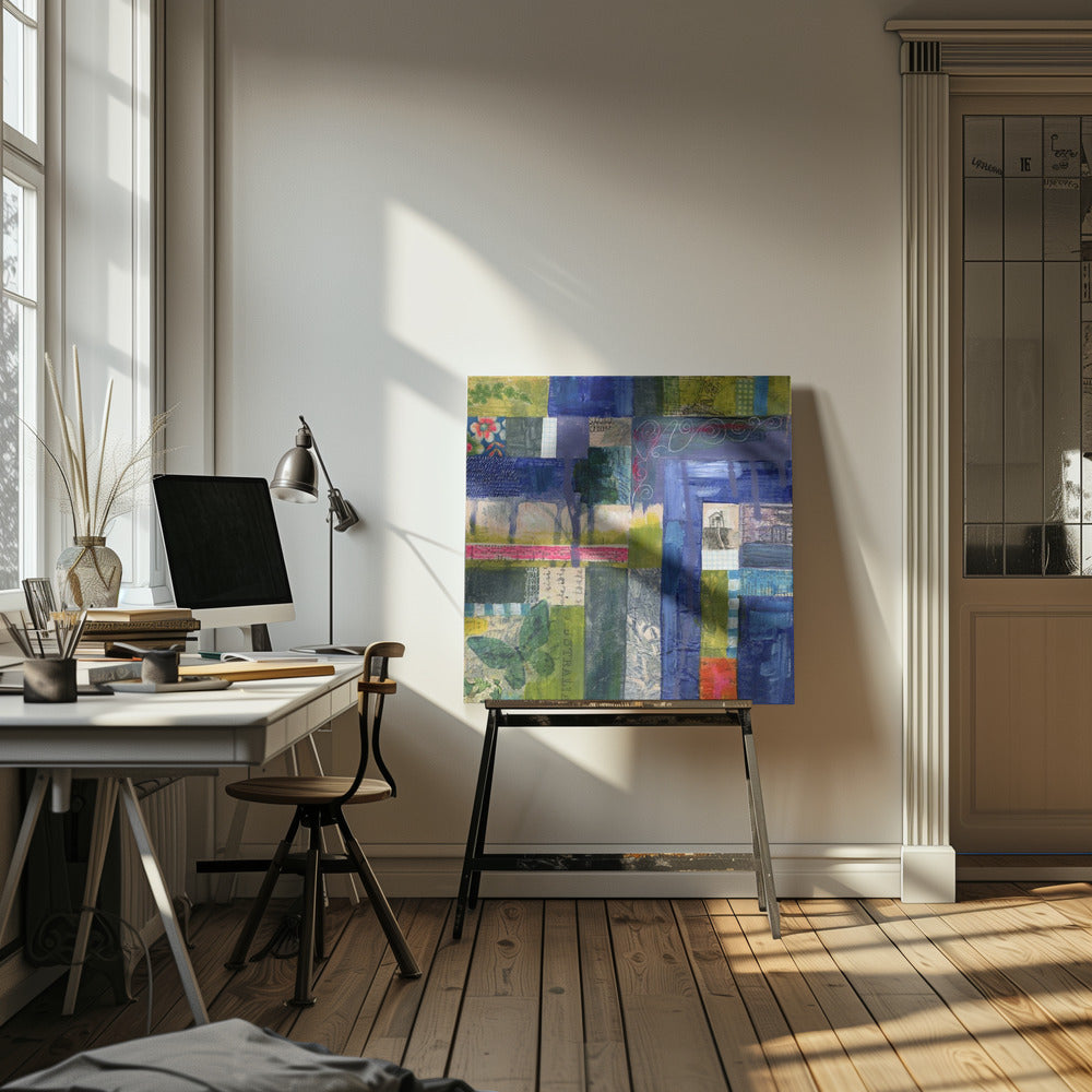Vibrant Mosaic Tapestry | Canvas