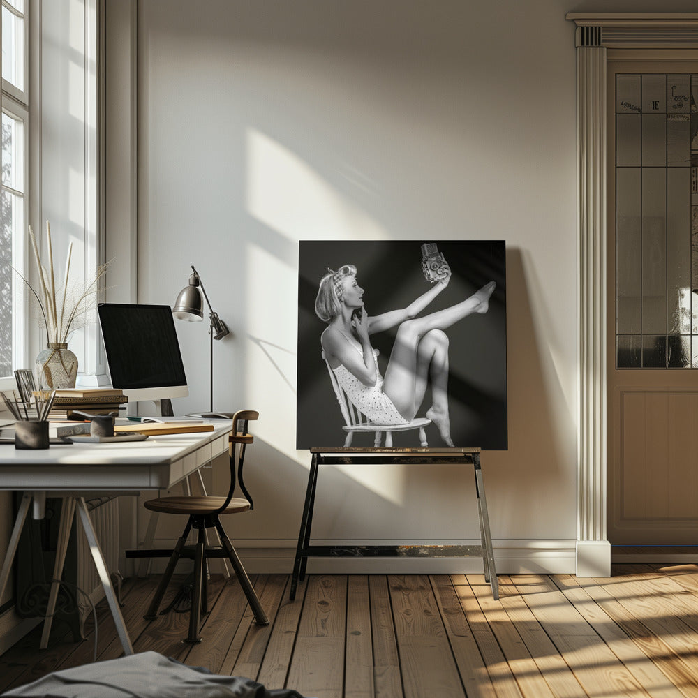 Vintage-Selfie | Leinwand-Bilder